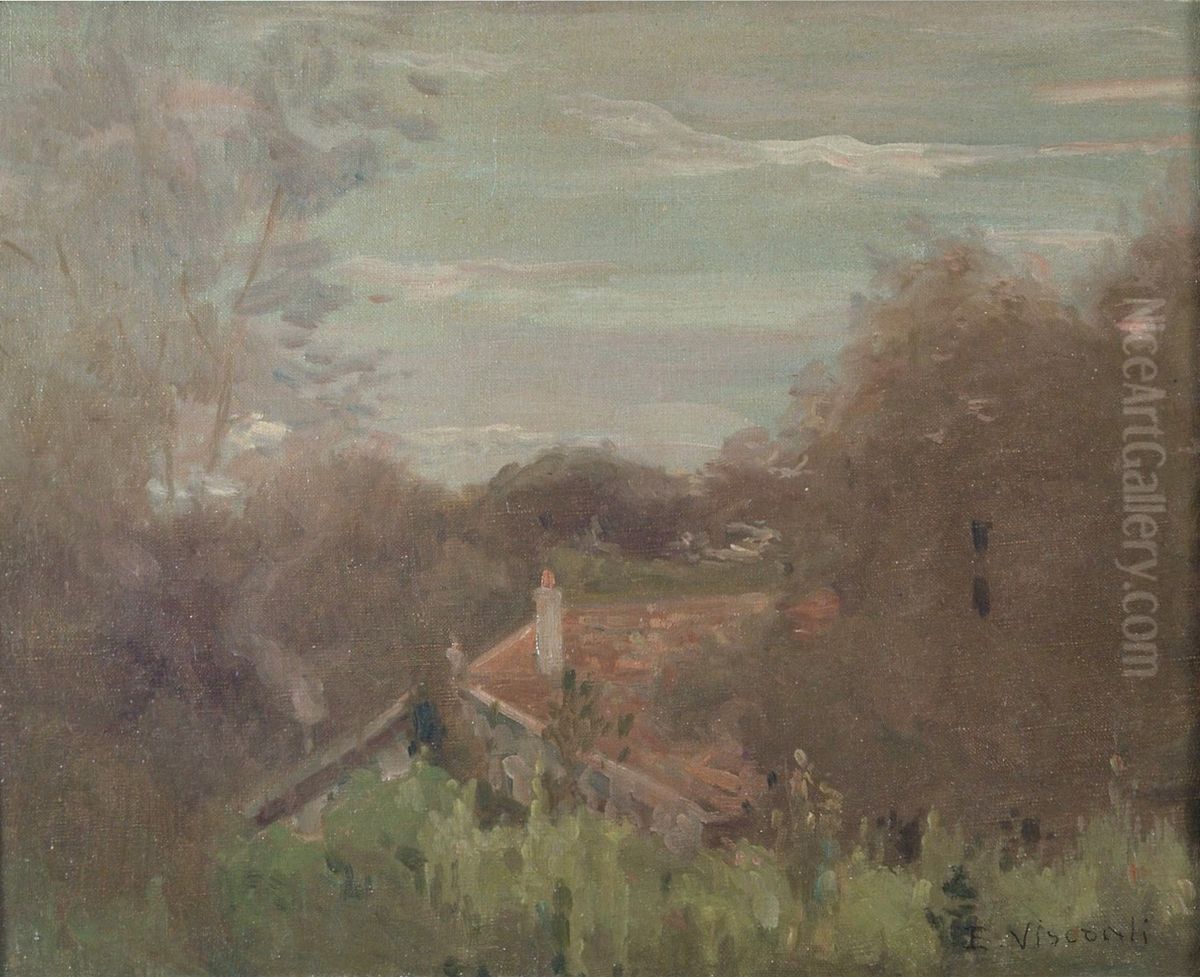 Paisagem de Saint Hubert Oil Painting by Eliseu Visconti