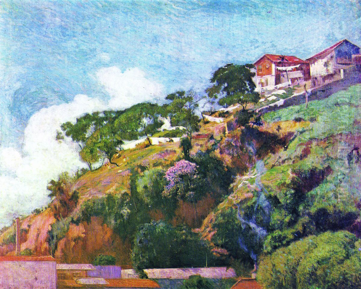 Morro do Castelo Oil Painting by Eliseu Visconti