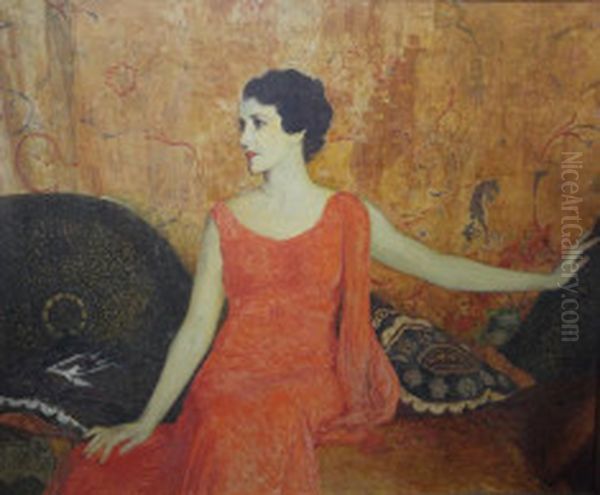 Retrato de Margueritte Dautel La Saigne (atribuido), da colecao Museu Historico Nacional Oil Painting by Museu Historico Nacional collection