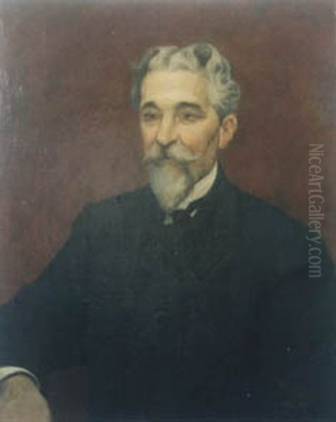 Homem em traje civil (3), da colecao Museu Historico Nacional Oil Painting by Aurelio de Figueiredo