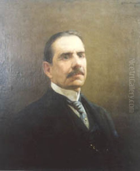 Homem em traje civil (5), da colecao Museu Historico Nacional Oil Painting by Joao Timoteo da Costa