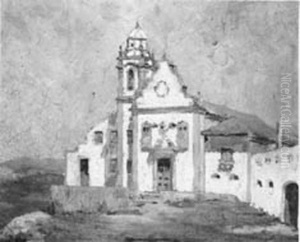Igreja da Misericordia, da colecao Museu Historico Nacional Oil Painting by Euclides Fonseca