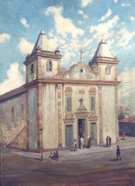 Matriz de Piracuruca, da colecao Museu Historico Nacional Oil Painting by Hans Nobauer