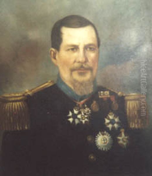 Barao de Sao Borja, da colecao Museu Historico Nacional Oil Painting by S. Rosenthal