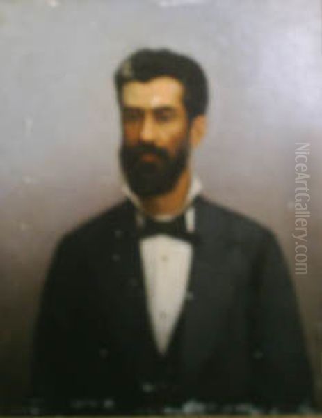 Barao de Duas Barras, da colecao Museu Historico Nacional Oil Painting by Manuel Poluceno Pereira da Silva