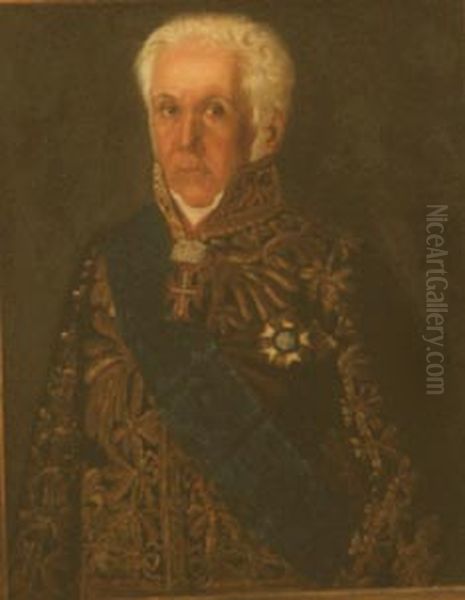 Marques de paranagua (primeiro), da colecao Museu Historico Nacional Oil Painting by Museu Historico Nacional collection