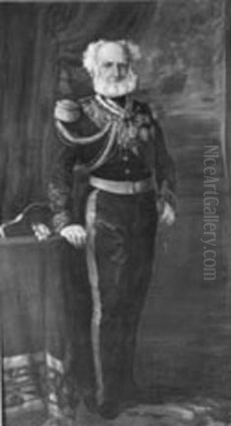 Marques de Tamandare (almirante), da colecao Museu Historico Nacional Oil Painting by Cadmo Fausto de Sousa