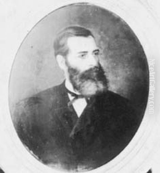 Jose de Alencar, da colecao Museu Historico Nacional Oil Painting by Karl Ernst Papf