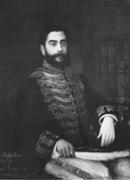 Barao de Loreto, da colecao Museu Historico Nacional Oil Painting by Joaquim da Rocha Fragoso