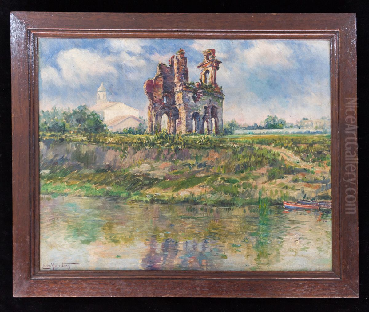 Ruinas de Humaita, da colecao Museu Historico Nacional Oil Painting by Luis Maristany De Trias