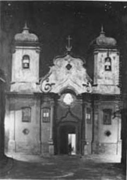 Matriz do Pilar, da colecao Museu Historico Nacional Oil Painting by Hans Nobauer