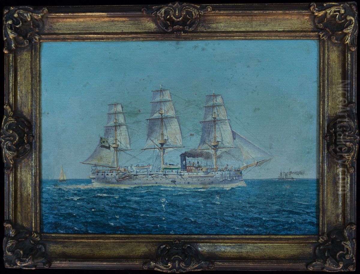 Navio escola Benjamin Constant, da colecao Museu Historico Nacional Oil Painting by E. Presty
