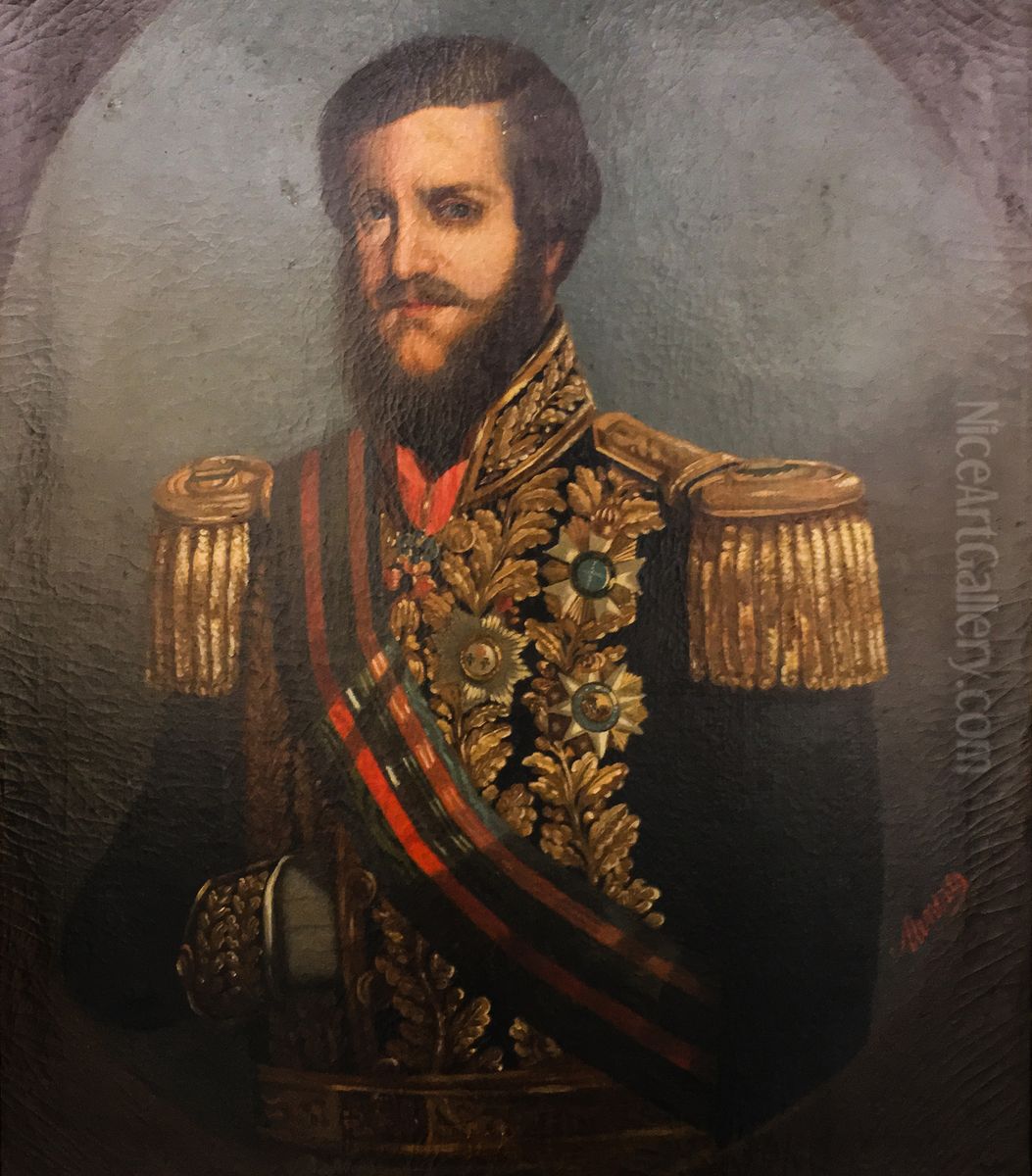 Pedro II (6), da colecao Museu Historico Nacional Oil Painting by Jose Barreto de Menezes