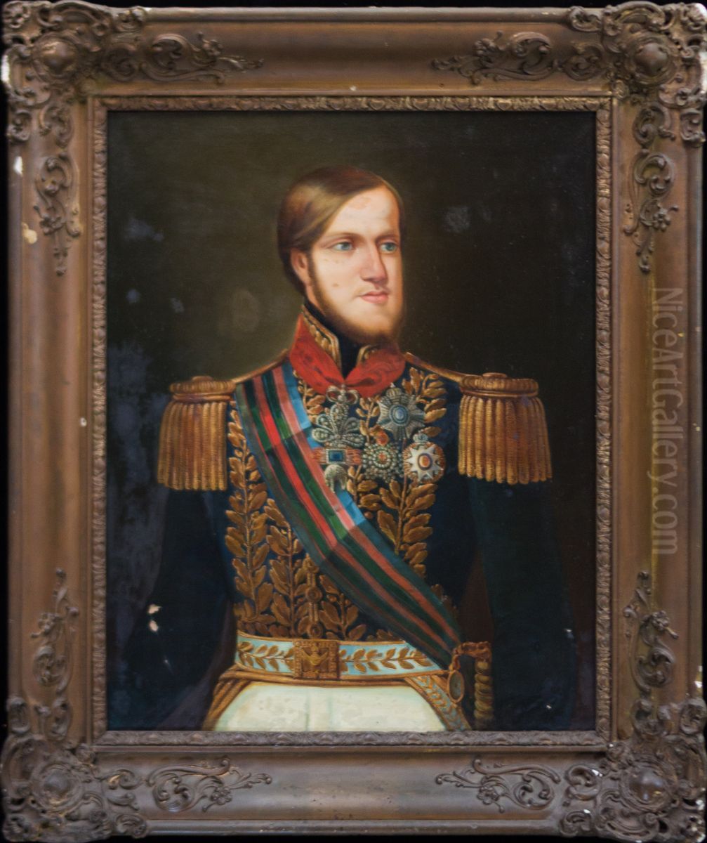 Pedro II (16), da colecao Museu Historico Nacional Oil Painting by Museu Historico Nacional collection