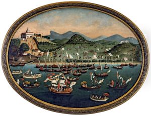 Procissao maritima diante do Hospital dos Lazaros, da colecao Museu Historico Nacional
