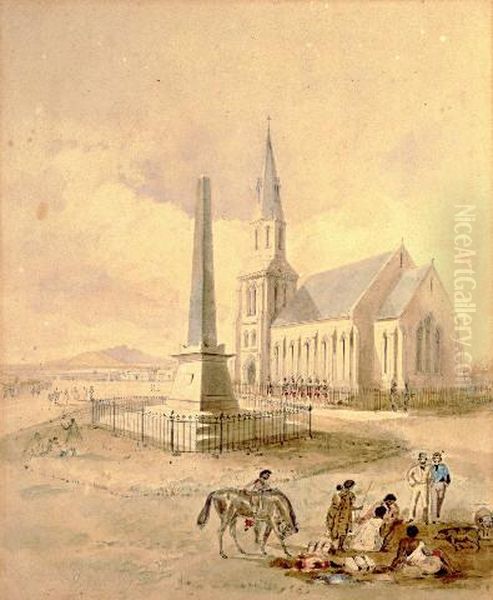 Old Saint Paul's Oil Painting by Charles Heaphy