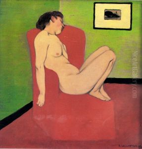 Nu au fauteuil rouge