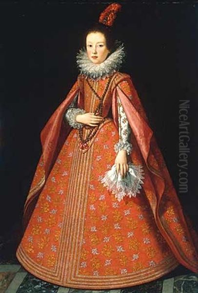 Ritratto di Margherita de' Medici Oil Painting by Justus Sustermans