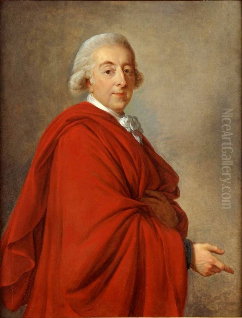 Portrait of Adam Kazimierz Czartoryski (1734-1823) Oil Painting by Elisabeth Louise Vigee Le Brun