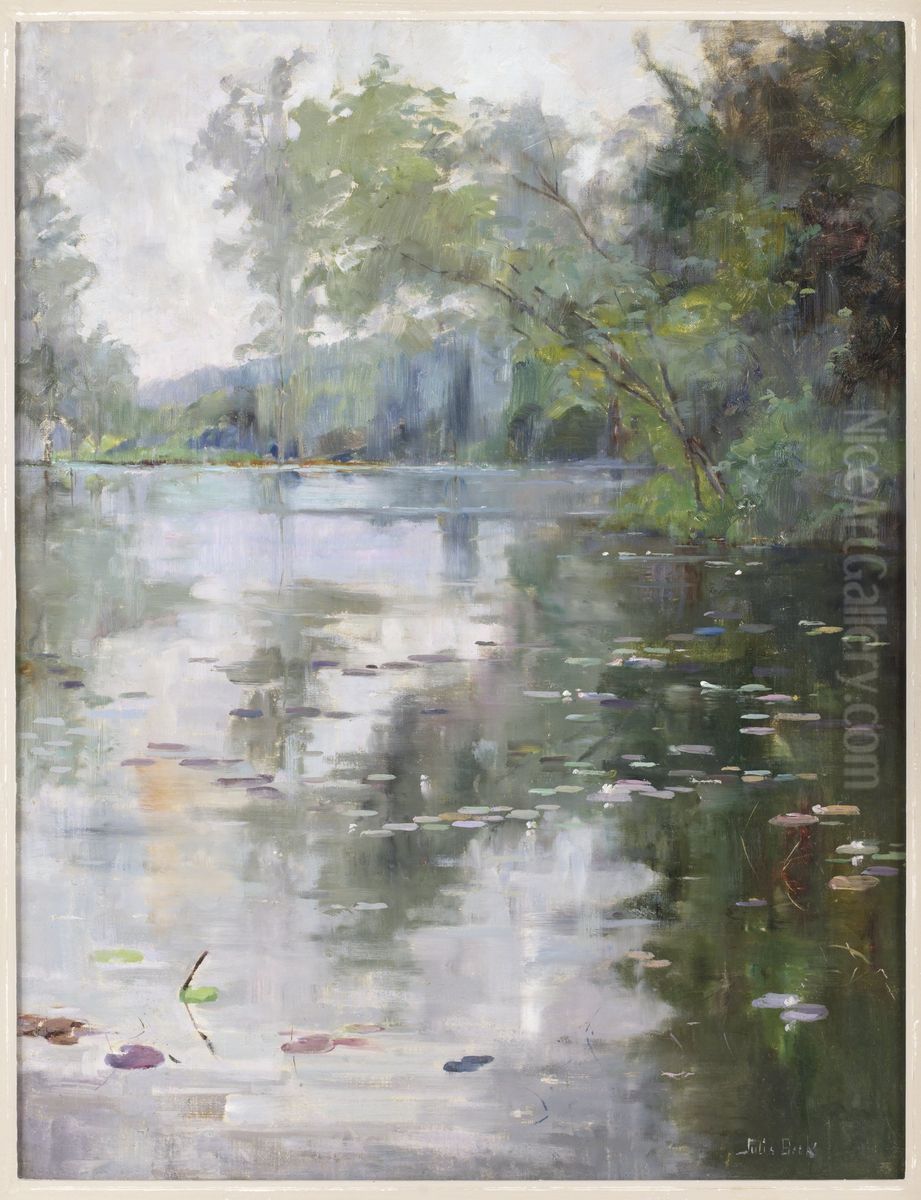 Nenuphars Oil Painting by Julia Beck