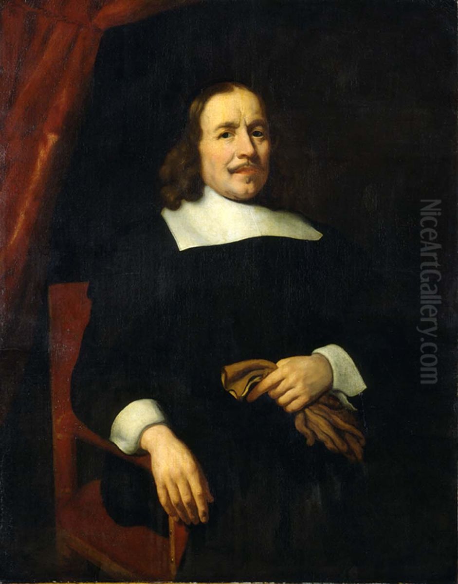 Dutch Gentleman Oil Painting by Nicolaes Maes
