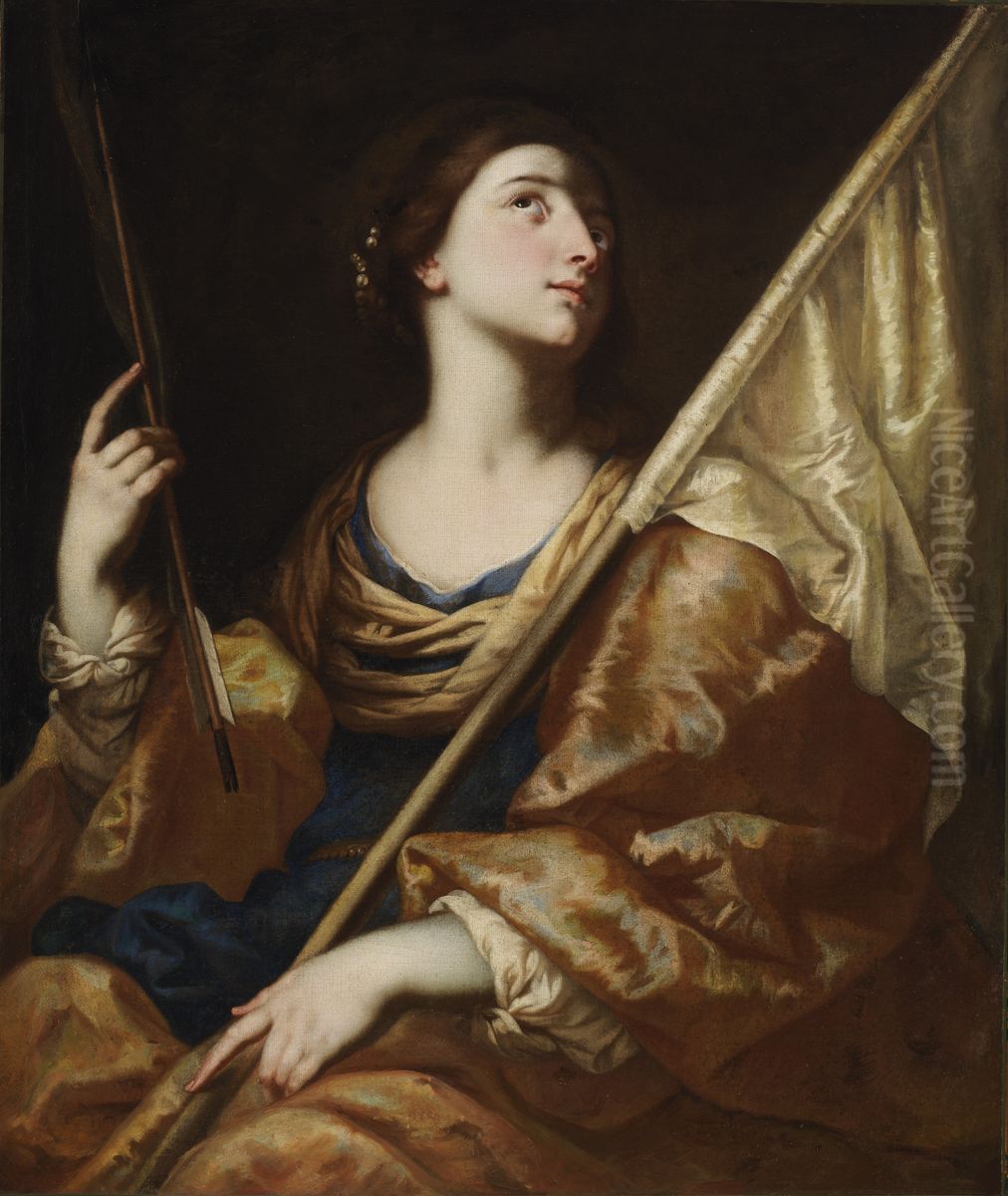 Saint Ursula Oil Painting by Bernardo Cavallino