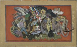 (Human Life) (mural study, Washington, D.C. Post Office)