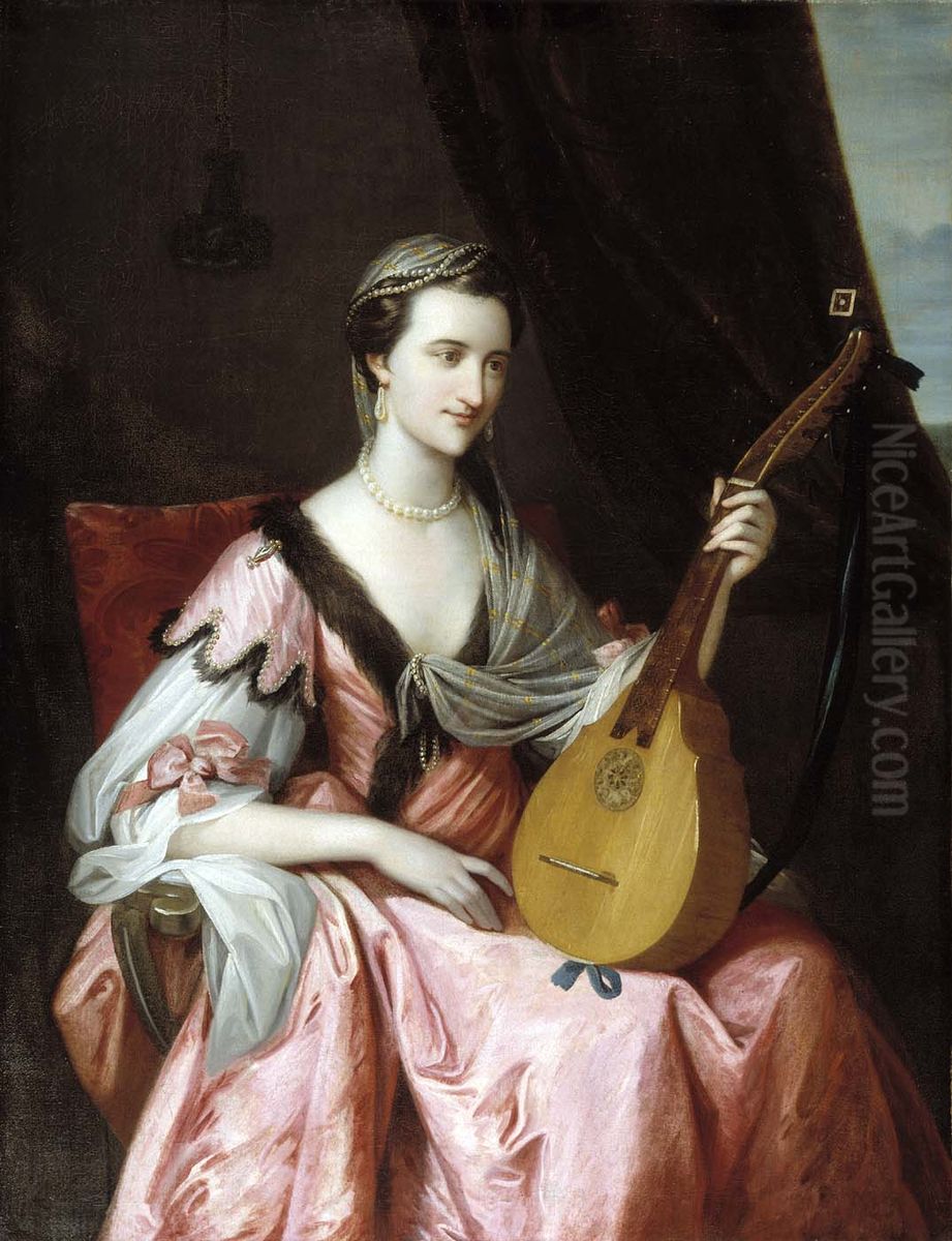 Mary Hopkinson Oil Painting by Benjamin West