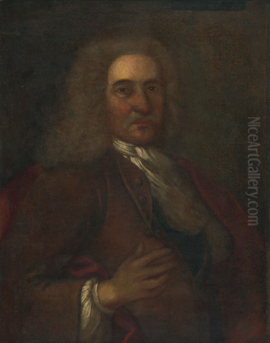 Podobizen muza Oil Painting by Adam Manyoki