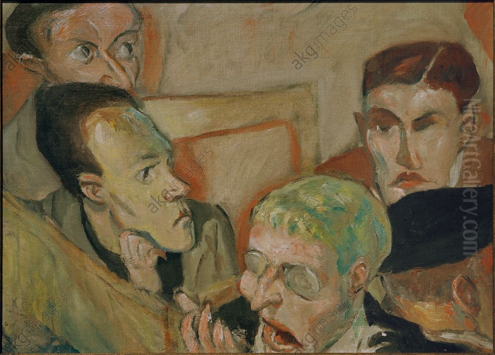 Die Angeklagten Oil Painting by Max Beckmann