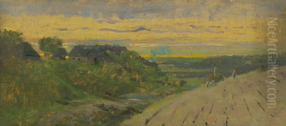 Krajina od Spisskej Novej Vsi Oil Painting by Nandor Katona
