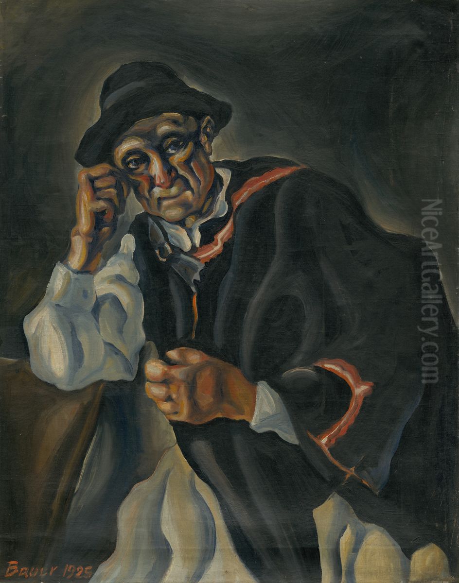 Sedliak Oil Painting by Konstantin Bauer