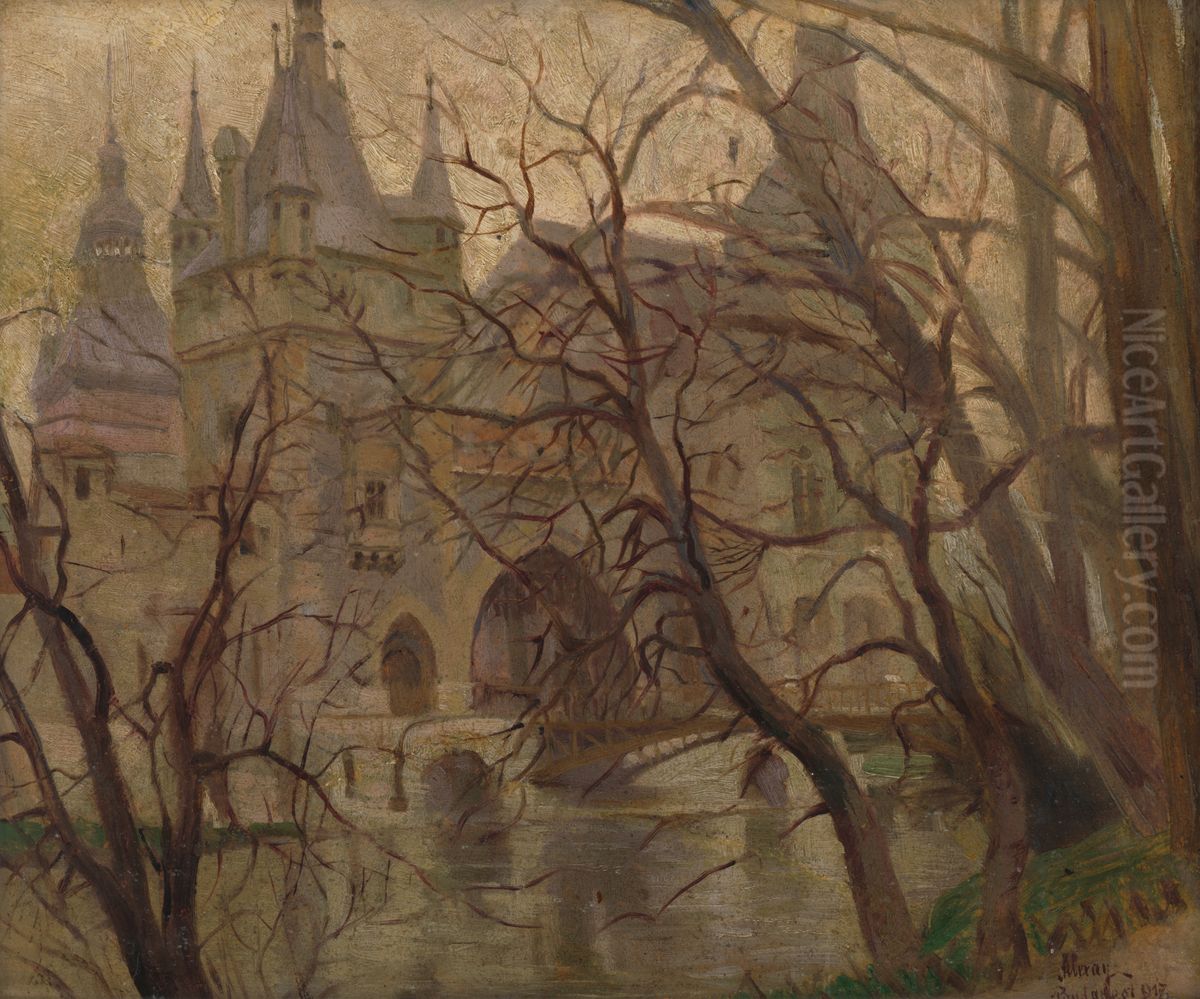 Budapest Oil Painting by Emile Alexay