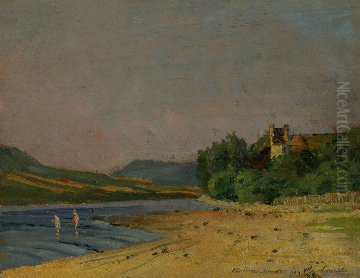 Nedecky hrad Oil Painting by Nandor Katona