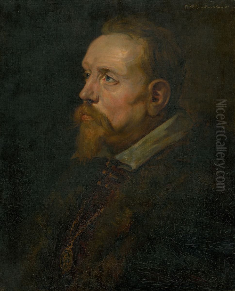 Portret muza Oil Painting by Julius Andorko
