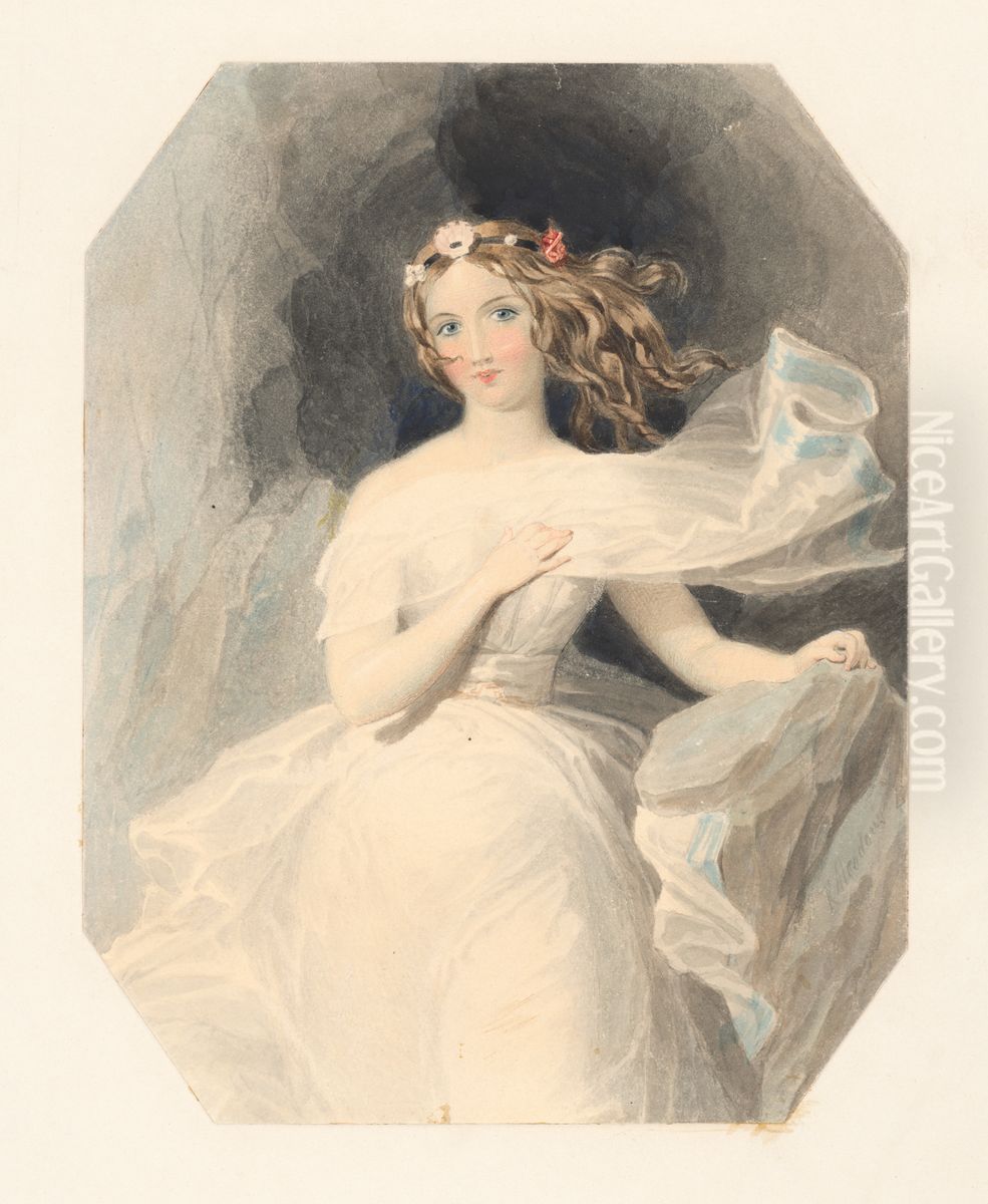 Lady Oil Painting by Kenny Meadows
