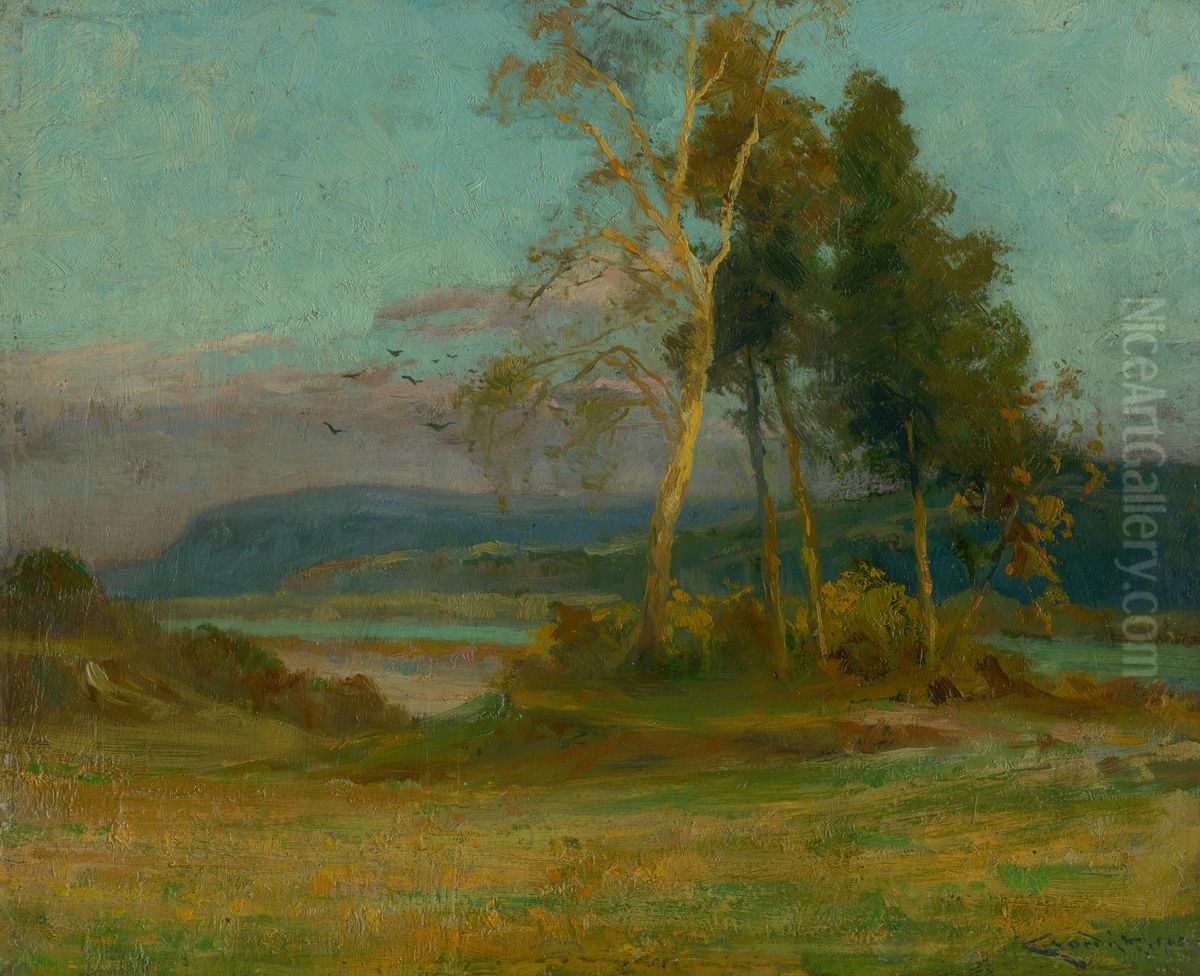 Krajina od Turne Oil Painting by Lajos Csordak