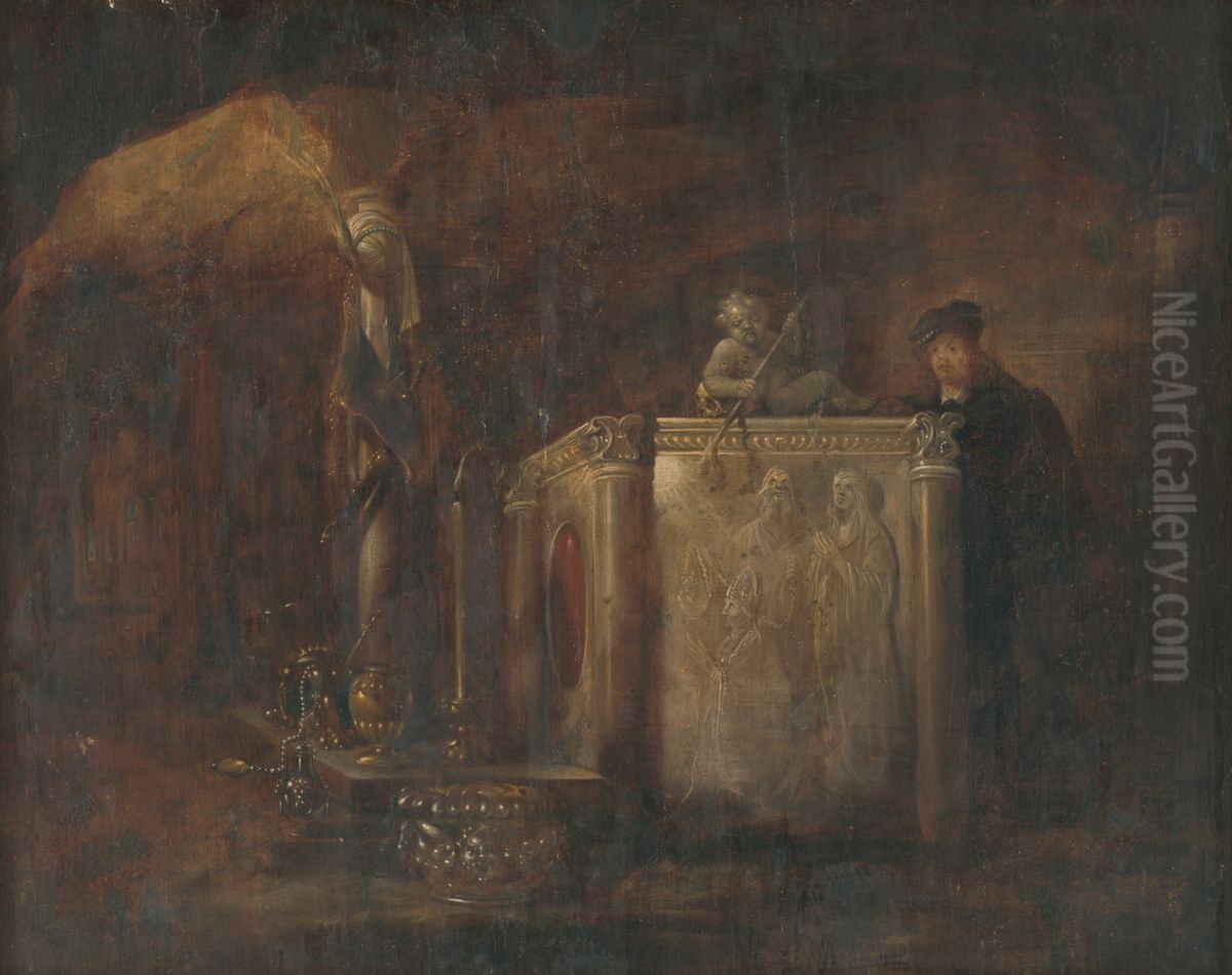 Pri sargofagu Oil Painting by Willem De Poorter