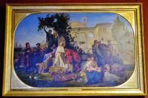 Le Jour du dimanche ; scene florentine du XVe siecle