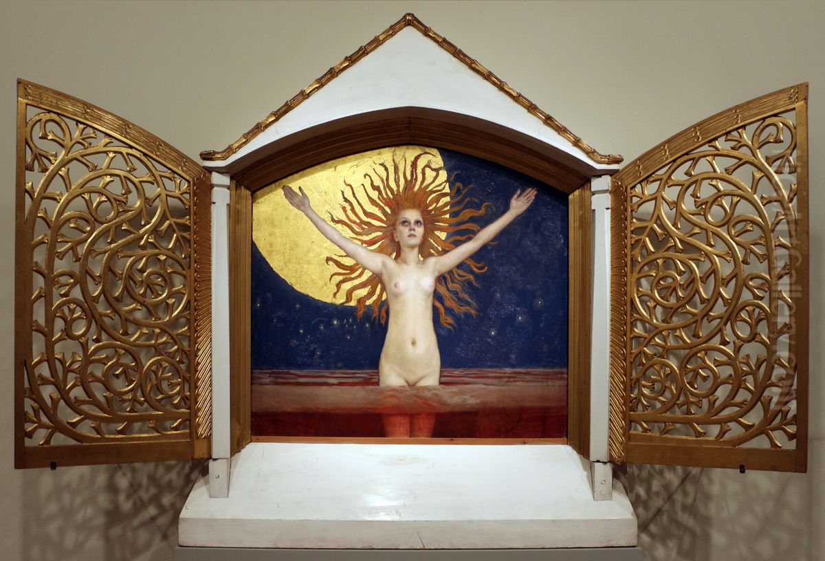 Ad Astra Oil Painting by Akseli Valdemar Gallen-Kallela