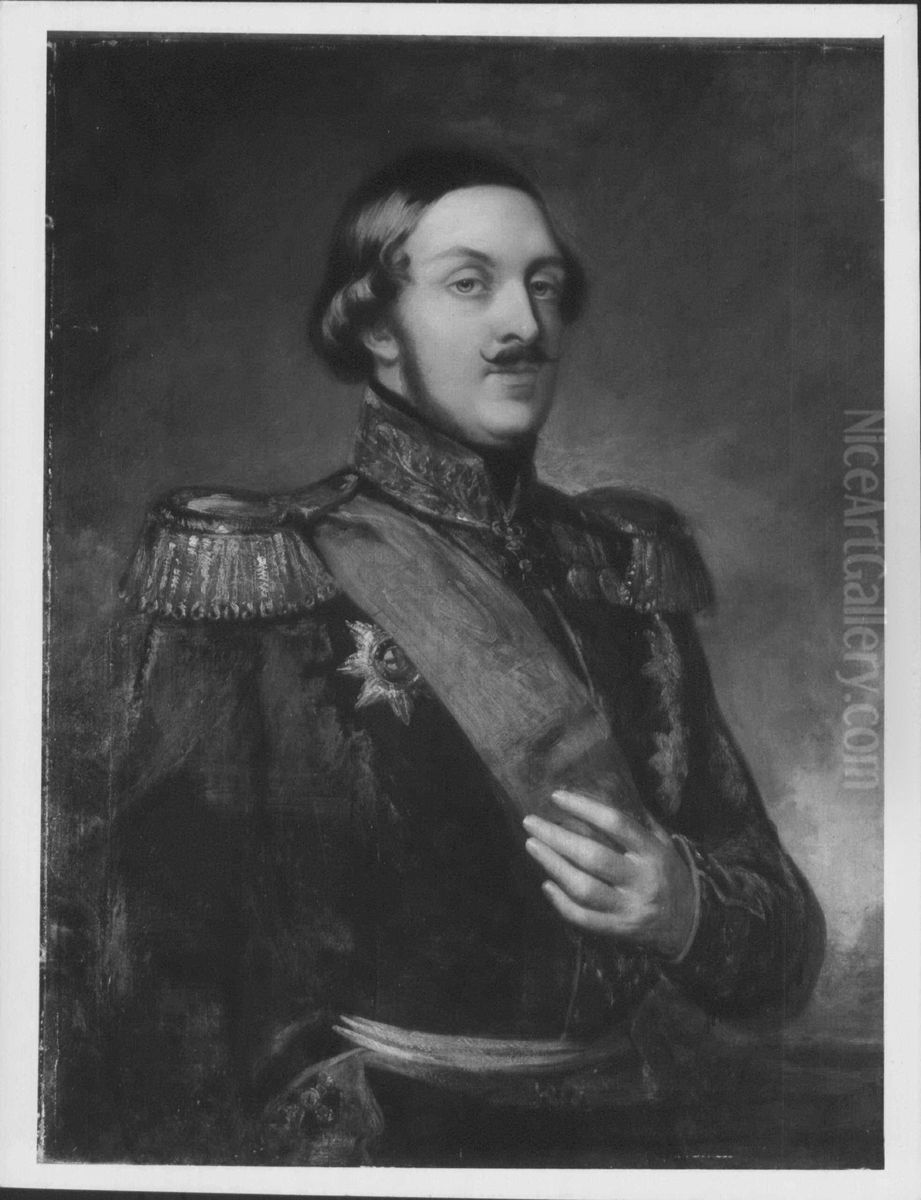 Duke Ernest of Wurttemberg (1807-1868) Oil Painting by Robert Thorburn