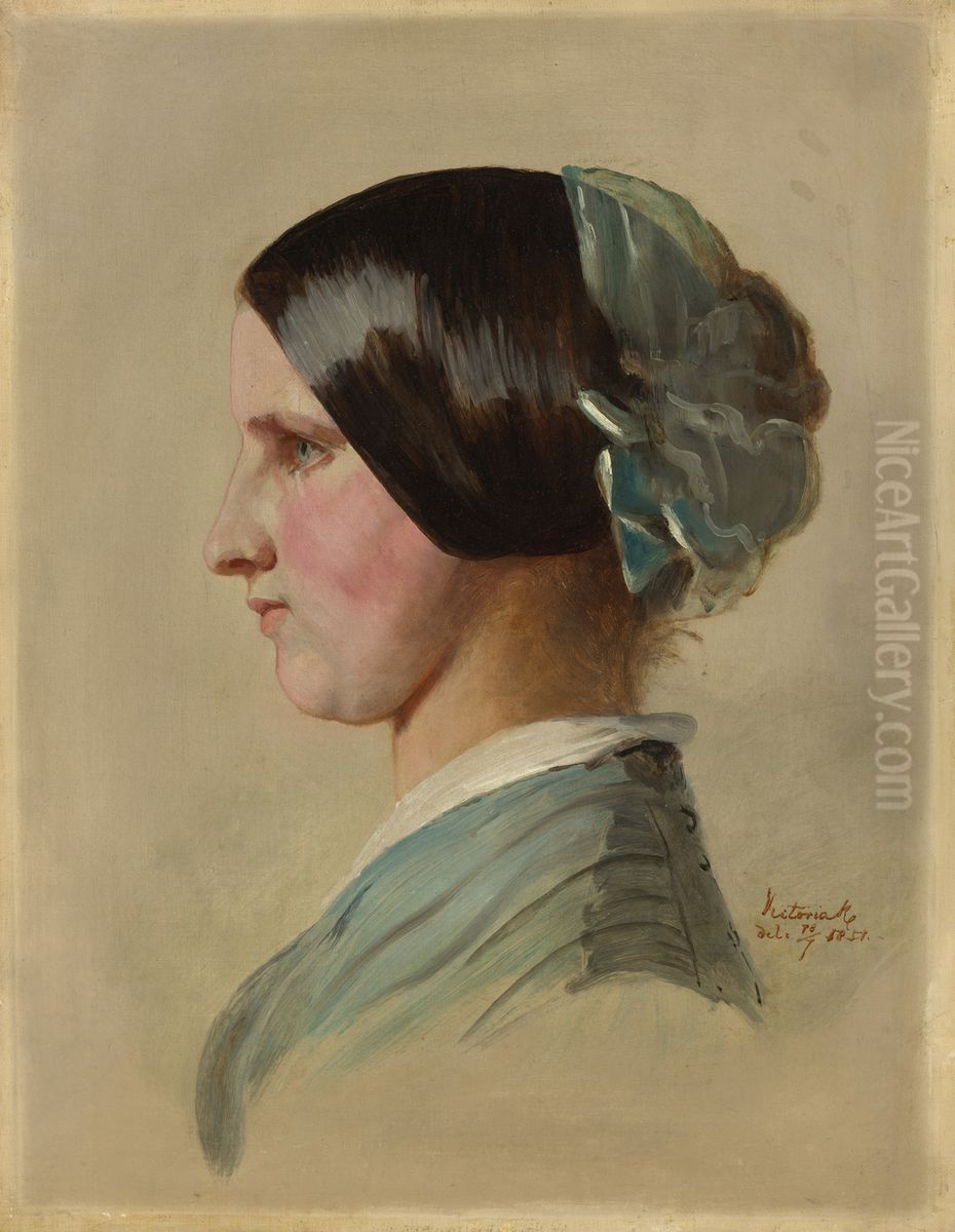 Head of a Maid Oil Painting by Victoria