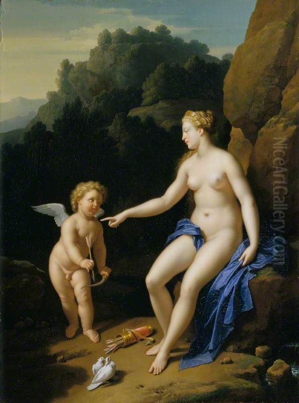 Venus and Cupid Oil Painting by Adriaen Van Der Werff