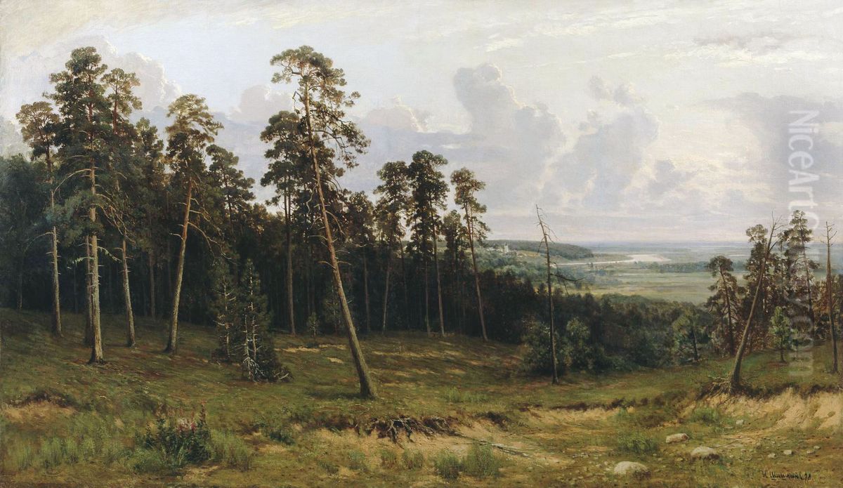 Forest edge Oil Painting by Ivan Shishkin