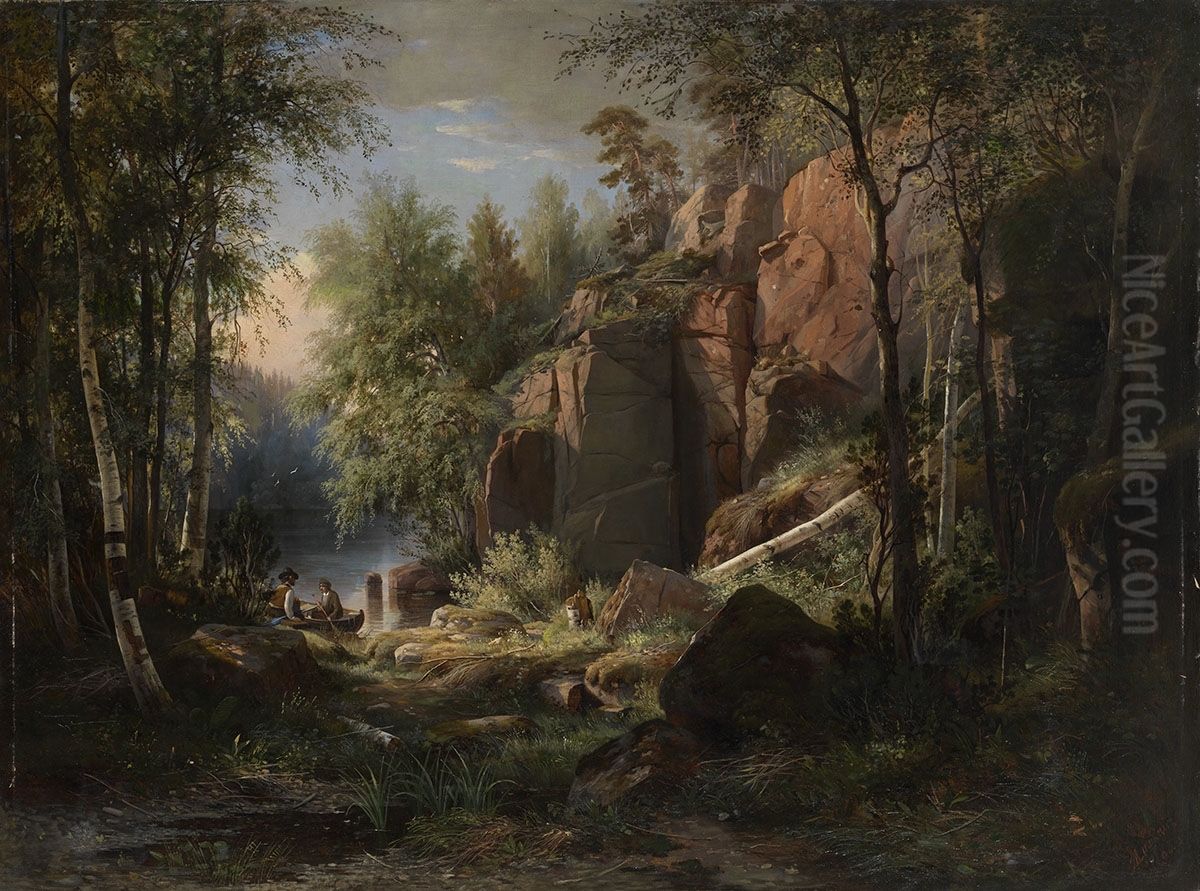 View of Valaam Island. Kukko Oil Painting by Ivan Shishkin
