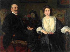 Doppelbildnis Kommerzienrat Georg Spiegelberg und Ehefrau Caroline