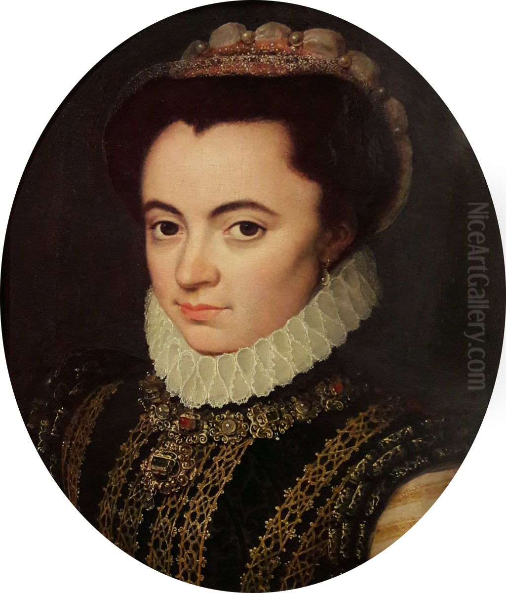 Portrait of Maria of Portugal, Duchess of Parma (1538-1577). Oil Painting by Antonis Mor