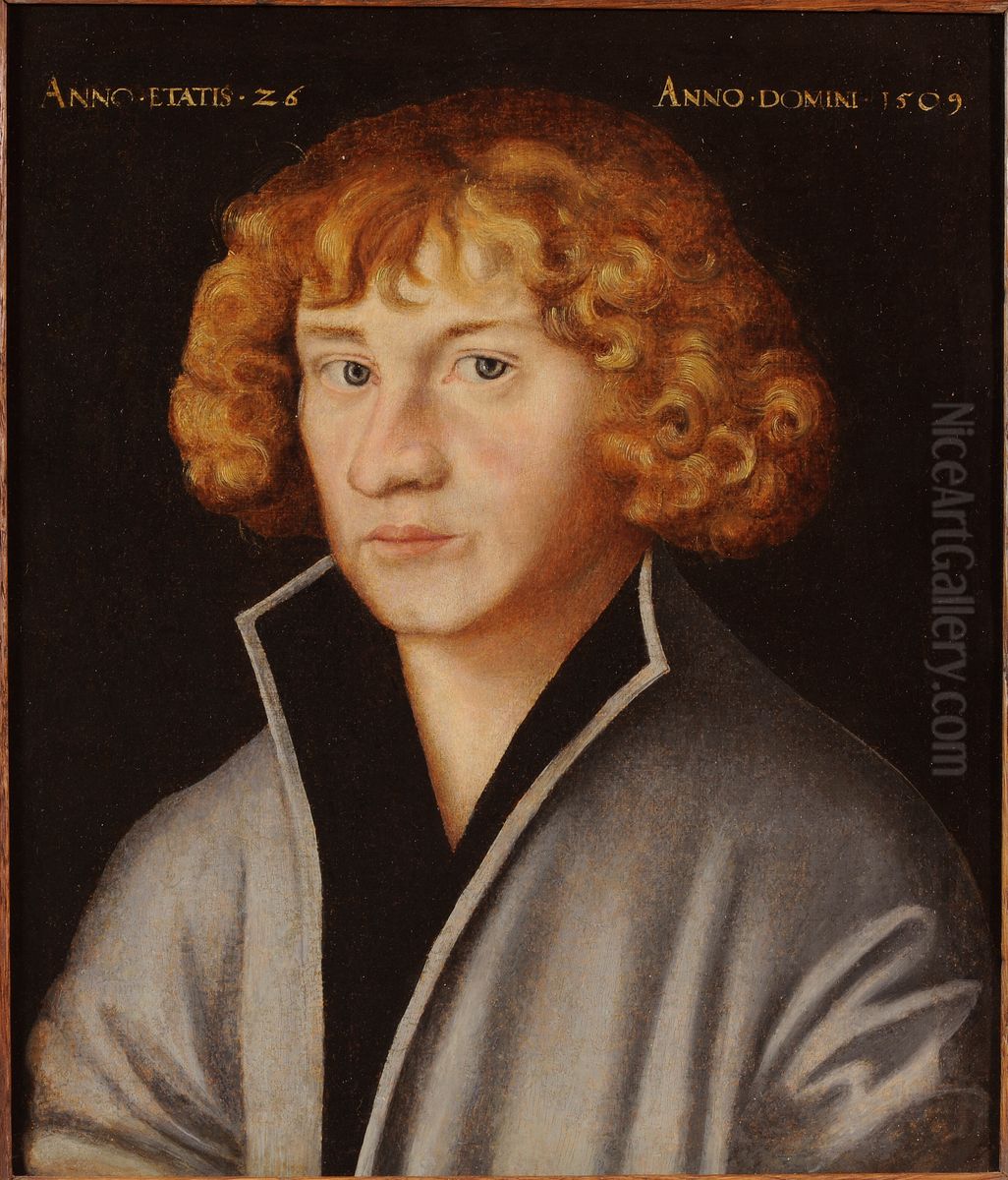 Portrait of Georg Spalatin Oil Painting by Lucas Cranach the Elder