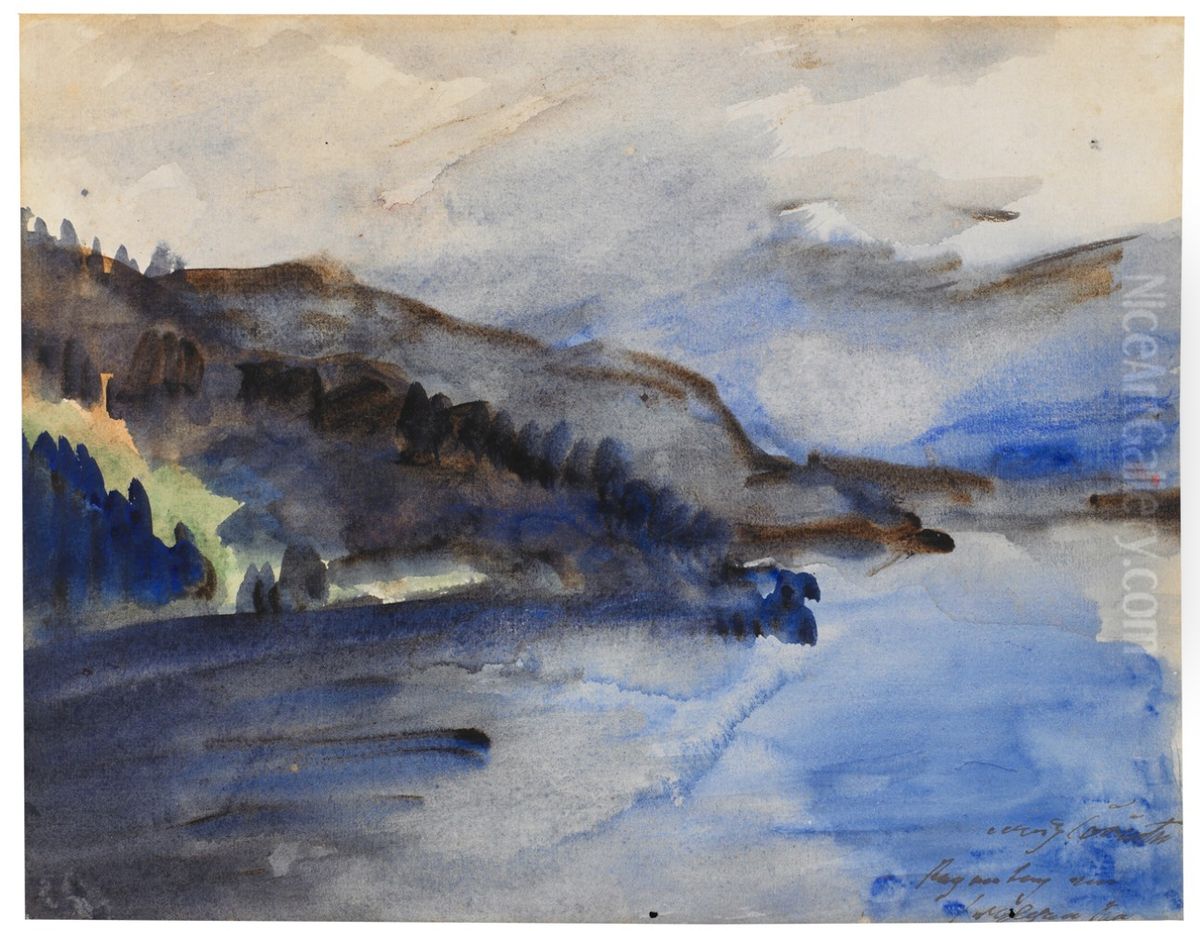 Regentag am Walchensee Oil Painting by Lovis (Franz Heinrich Louis) Corinth