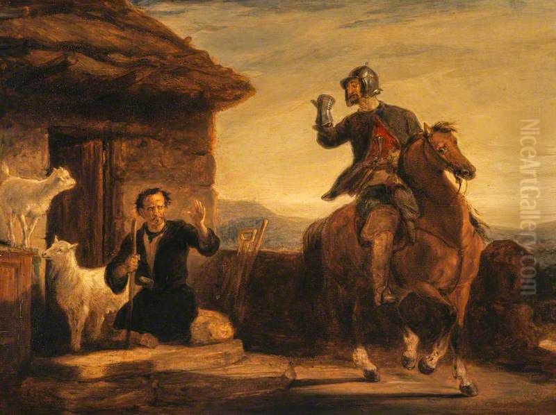 The Black Dwarf Oil Painting by William Allan